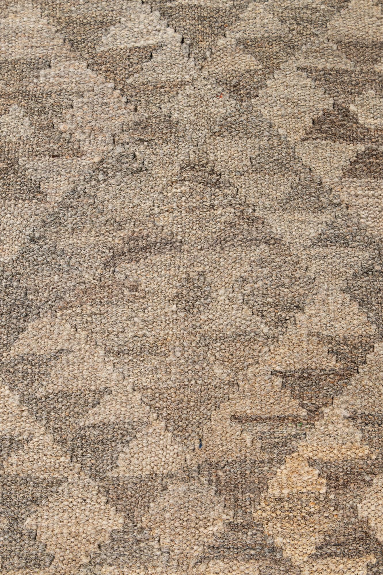 5' x 6' 7 Hand Woven Kilim Maymana Wool Rug
