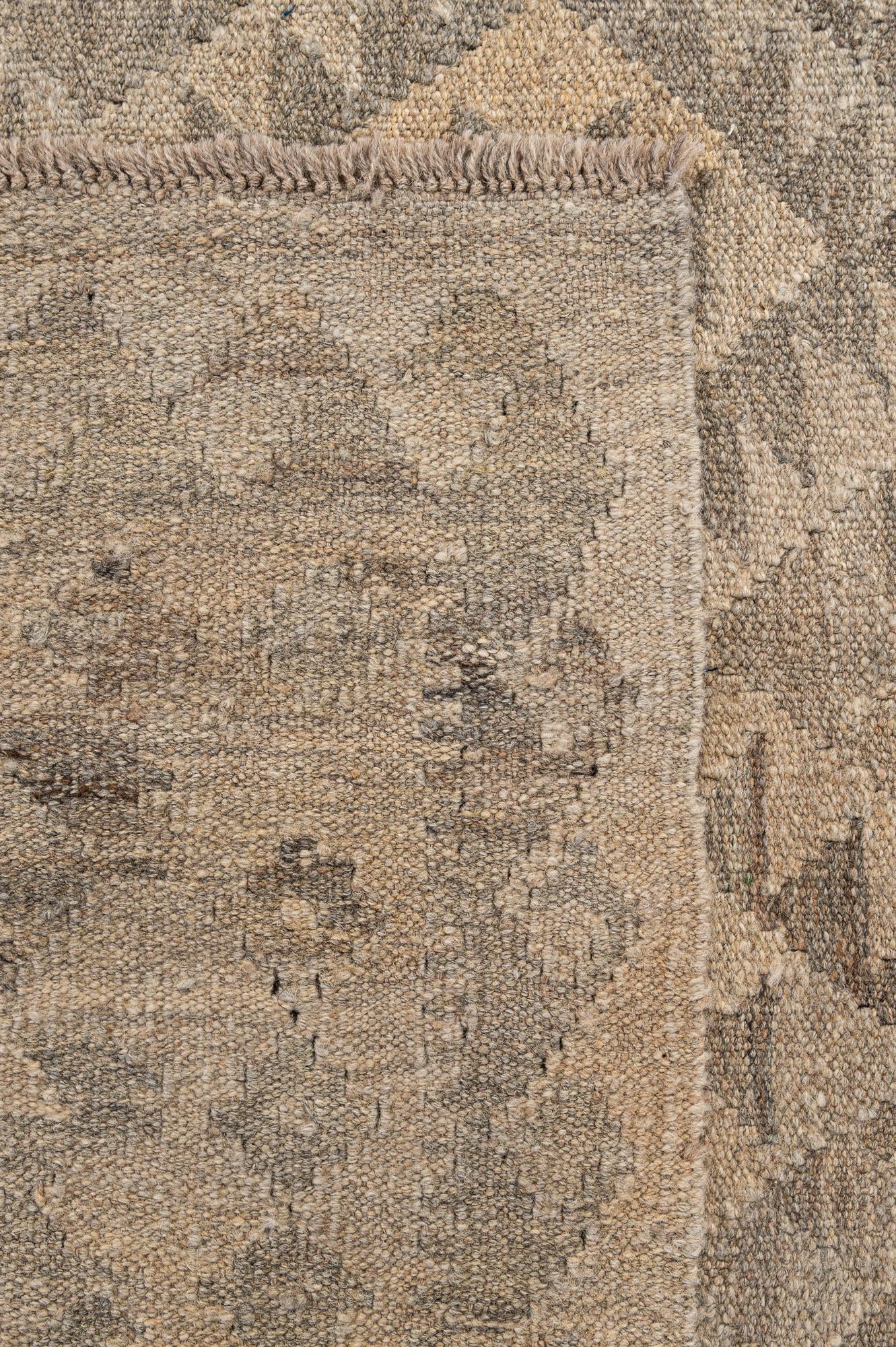 5' x 6' 7 Hand Woven Kilim Maymana Wool Rug