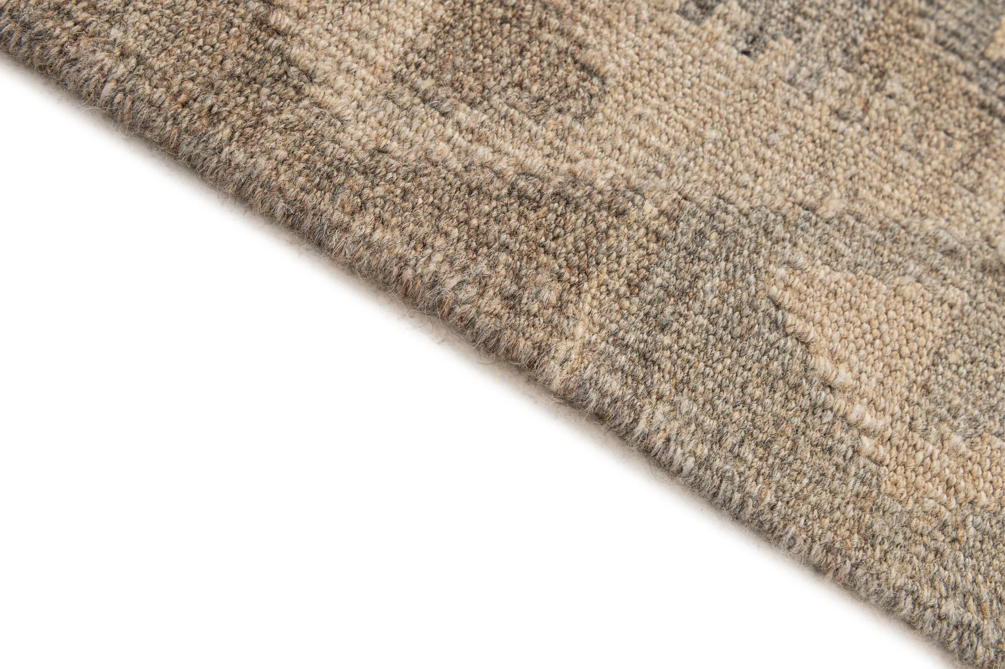 5' 1 x 6' 7 Hand Woven Kilim Maymana Wool Rug