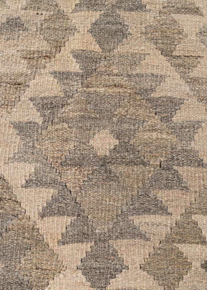 5' 1 x 6' 7 Hand Woven Kilim Maymana Wool Rug