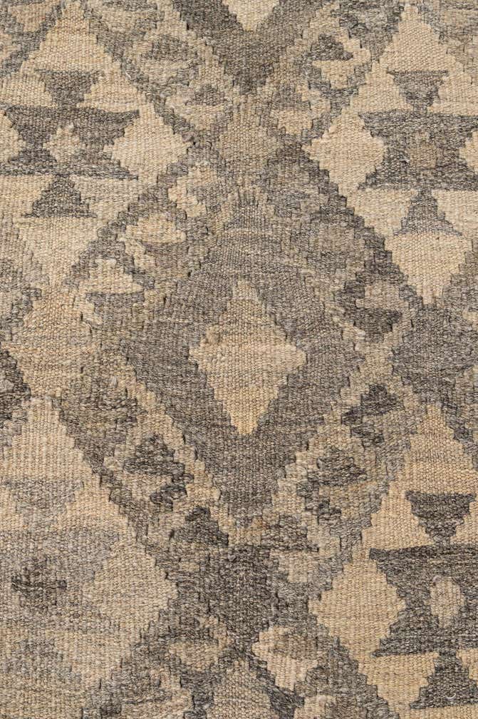 4' 11 x 6' 7 Hand Woven Kilim Maymana Wool Rug