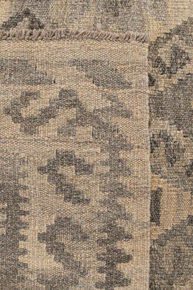 4' 11 x 6' 7 Hand Woven Kilim Maymana Wool Rug