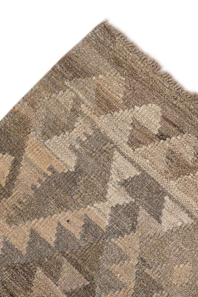 5' 1 x 6' 5 Hand Woven Kilim Maymana Wool Rug