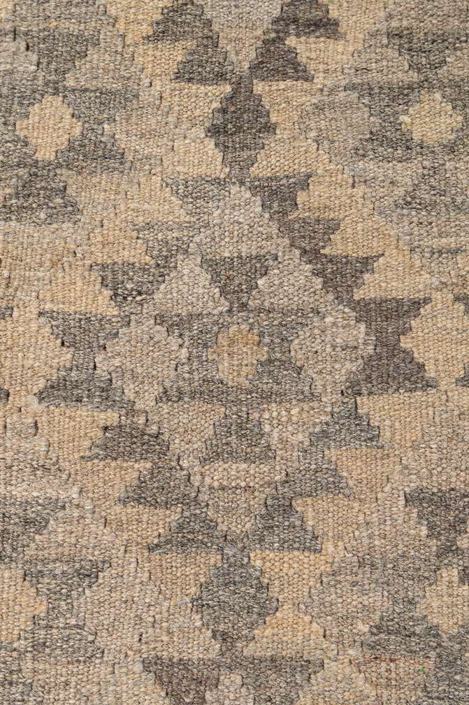 5' x 6' 6 Hand Woven Kilim Maymana Wool Rug