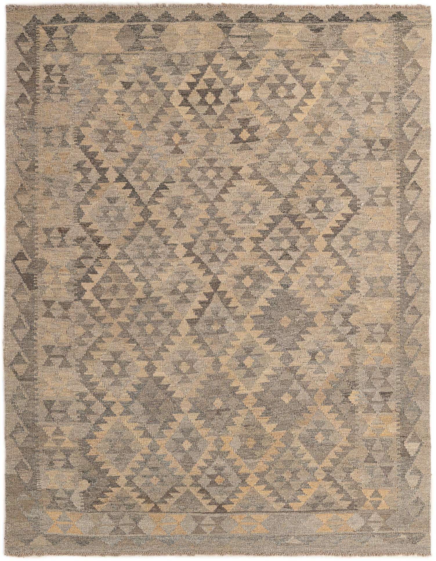 Primary image 5' x 6' 6  Hand Woven Kilim Maymana Wool Rug