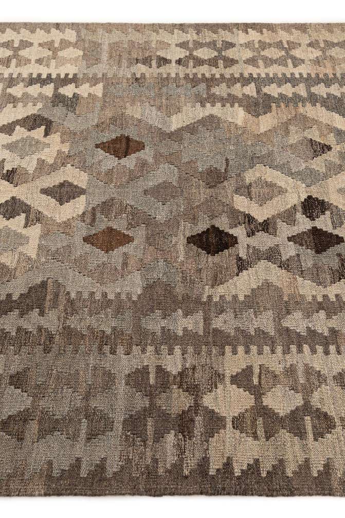 5' x 6' 7 Hand Woven Kilim Maymana Wool Rug