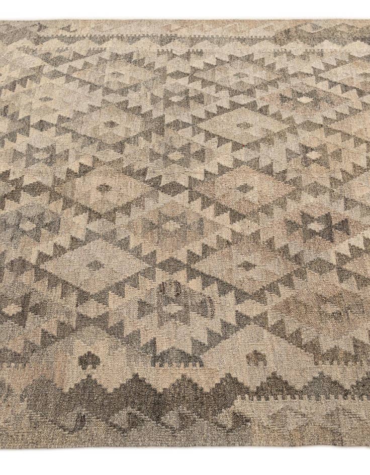 Detail image of 4' 11 x 6' 7  Hand Woven Kilim Maymana Wool Rug