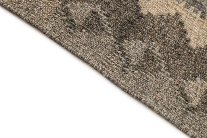 4' 11 x 6' 7 Hand Woven Kilim Maymana Wool Rug