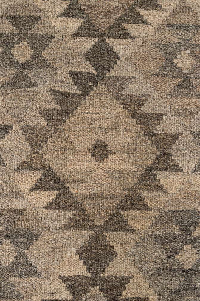 4' 11 x 6' 7 Hand Woven Kilim Maymana Wool Rug