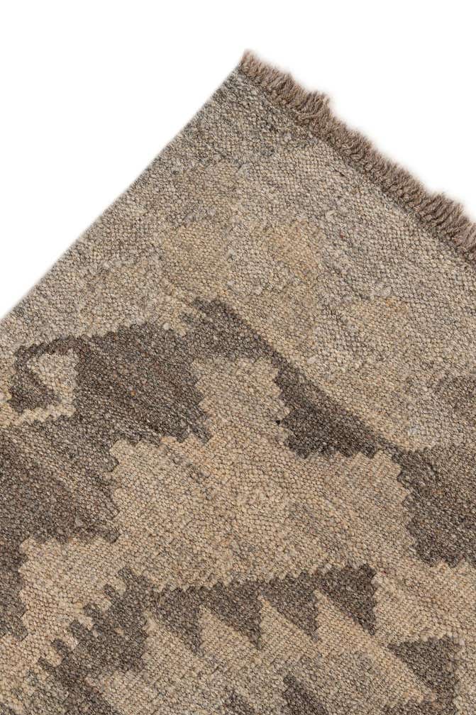 4' 11 x 6' 7 Hand Woven Kilim Maymana Wool Rug