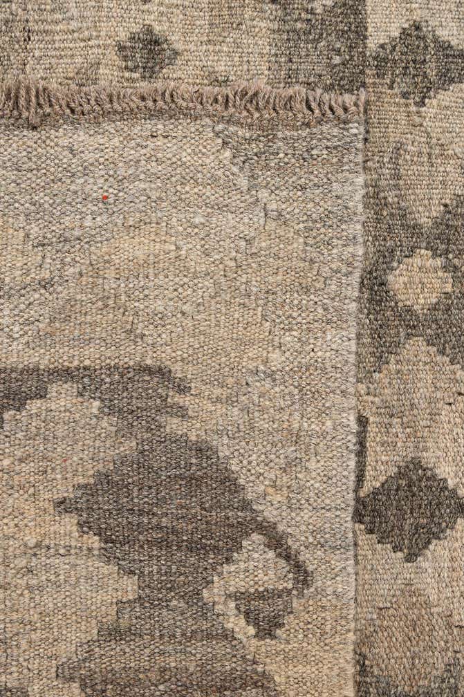 4' 11 x 6' 7 Hand Woven Kilim Maymana Wool Rug