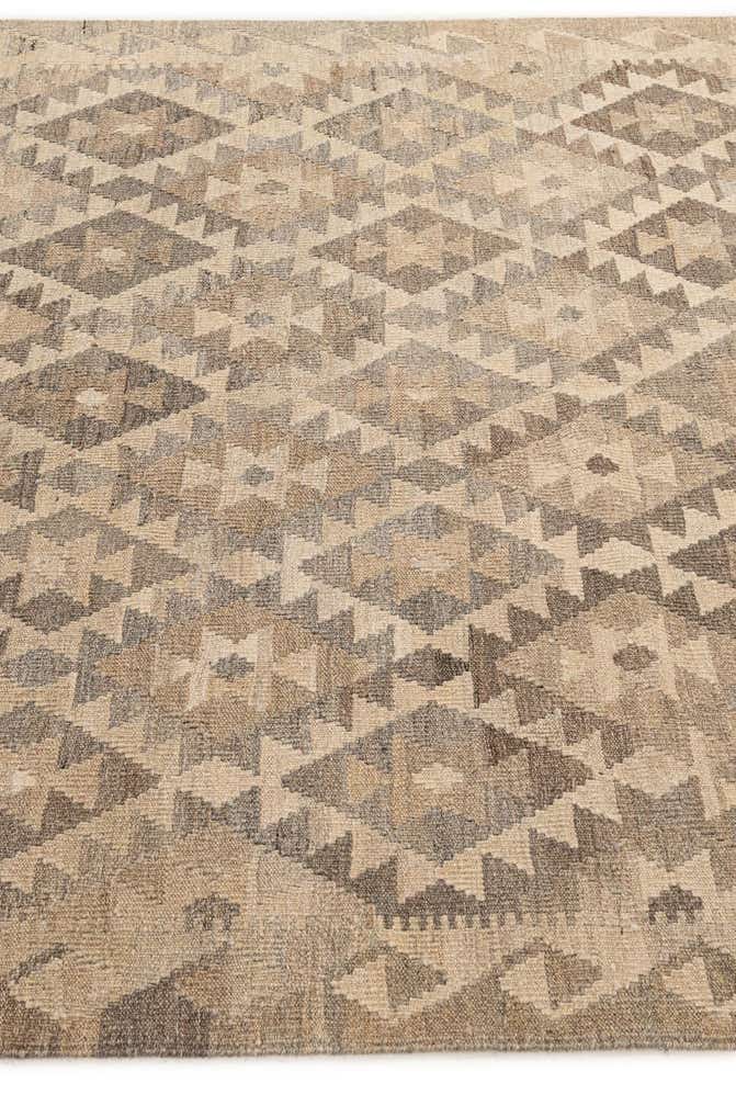 5' 2 x 6' 7 Hand Woven Kilim Maymana Wool Rug