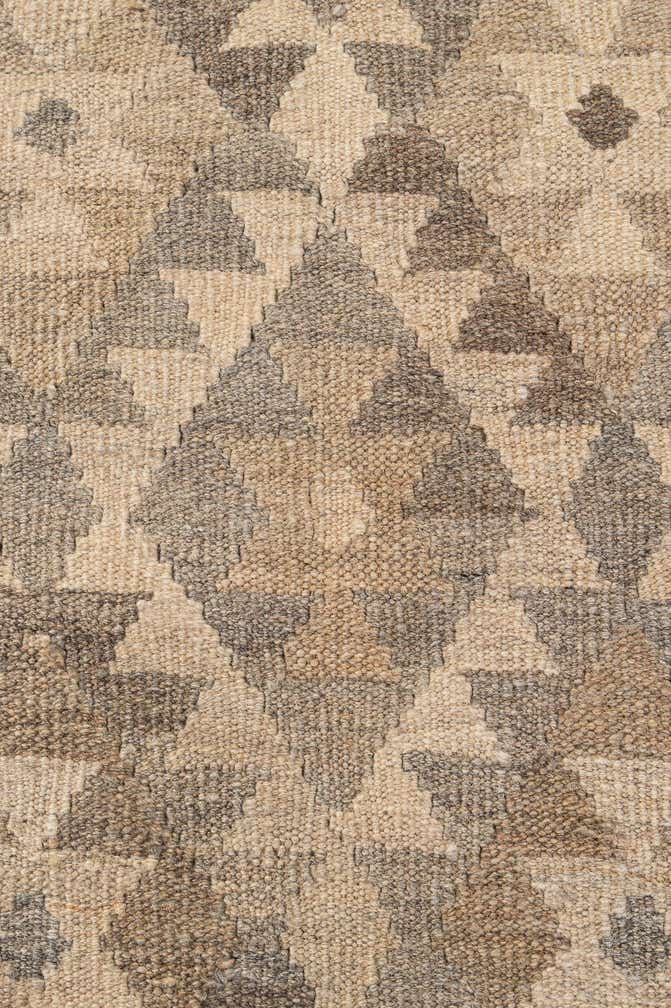 5' 2 x 6' 7 Hand Woven Kilim Maymana Wool Rug