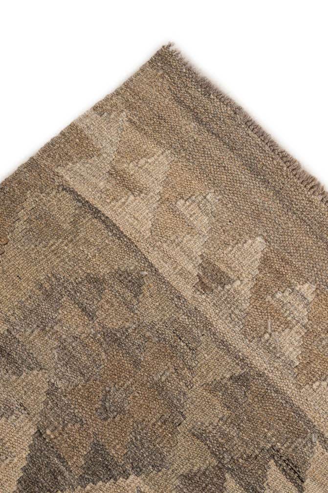 5' 2 x 6' 7 Hand Woven Kilim Maymana Wool Rug