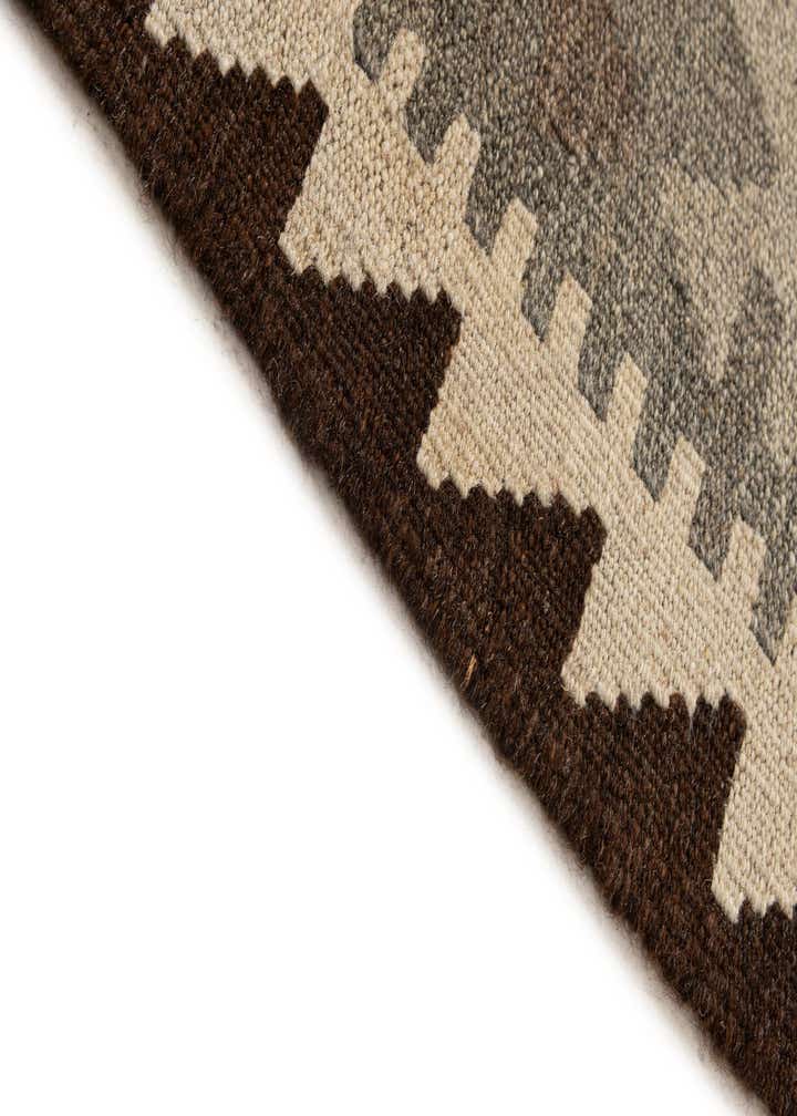 5' x 6' 4 Hand Woven Kilim Maymana Wool Rug