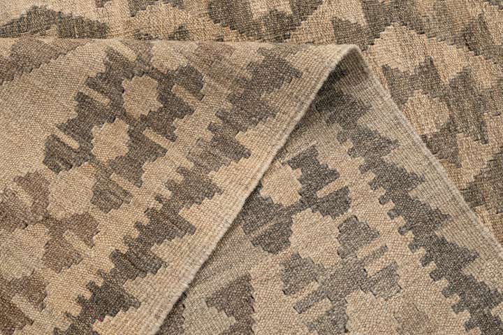 4' 10 x 6' 6 Hand Woven Kilim Maymana Wool Rug