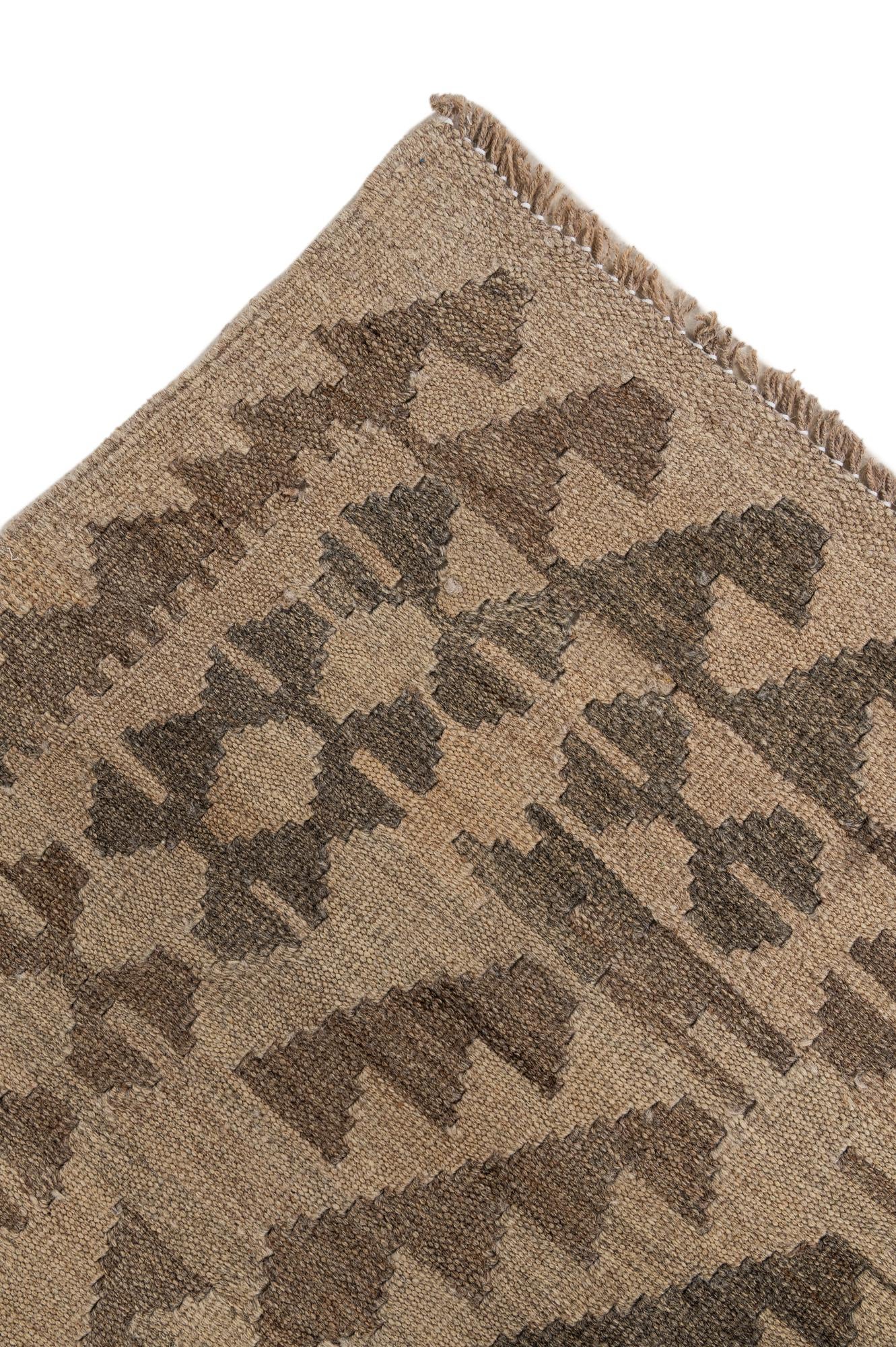 4' 10 x 6' 6 Hand Woven Kilim Maymana Wool Rug