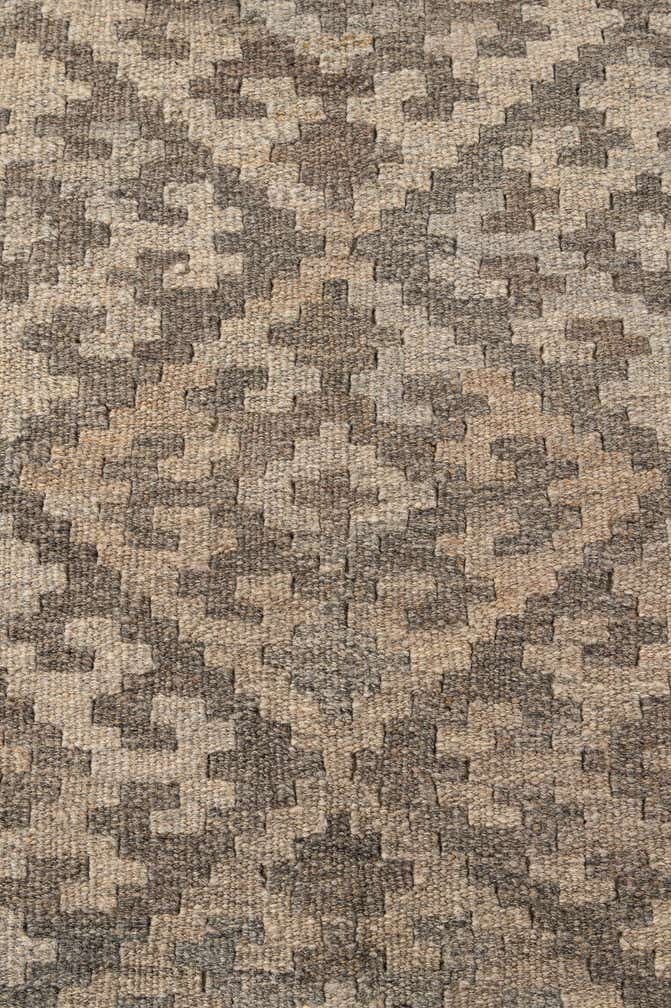 4' 10 x 6' 8 Hand Woven Kilim Maymana Wool Rug