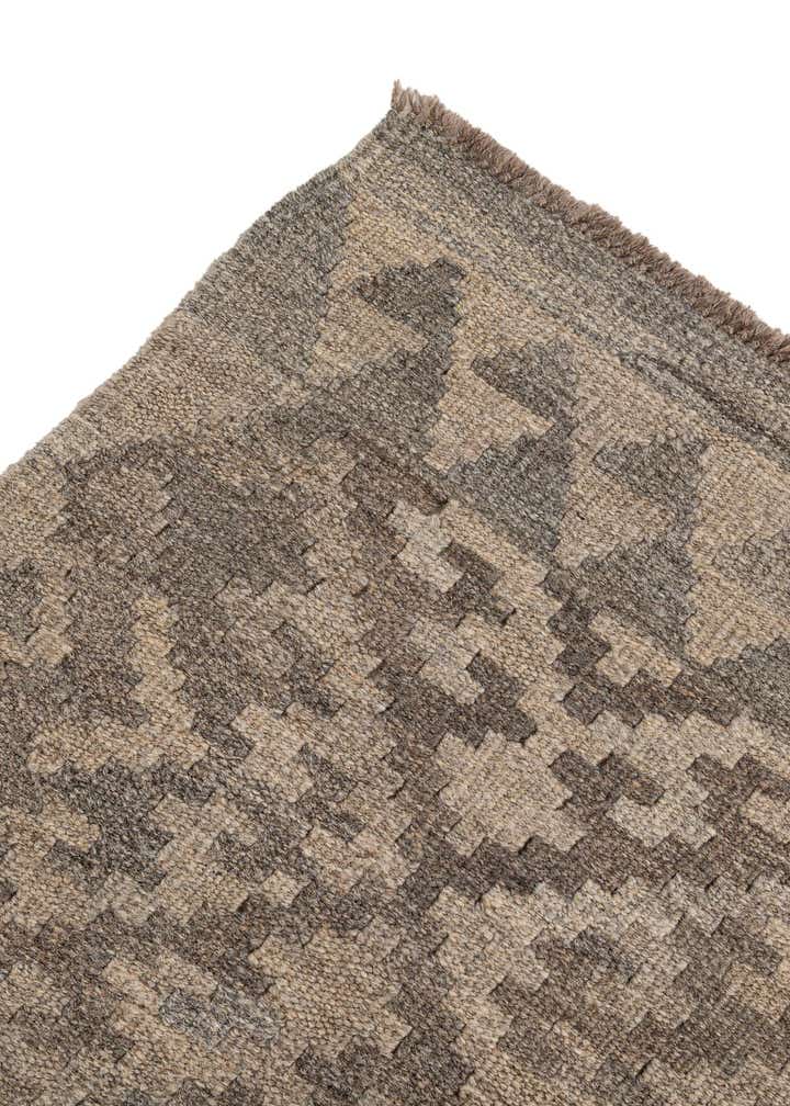 4' 10 x 6' 8 Hand Woven Kilim Maymana Wool Rug