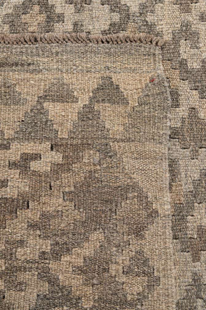 4' 10 x 6' 8 Hand Woven Kilim Maymana Wool Rug