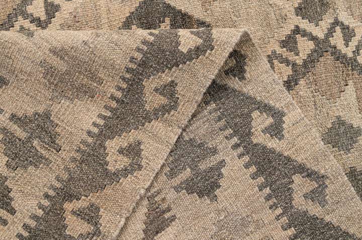 5' 1 x 6' 7 Hand Woven Kilim Maymana Wool Rug