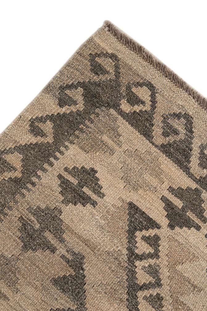 5' 1 x 6' 7 Hand Woven Kilim Maymana Wool Rug