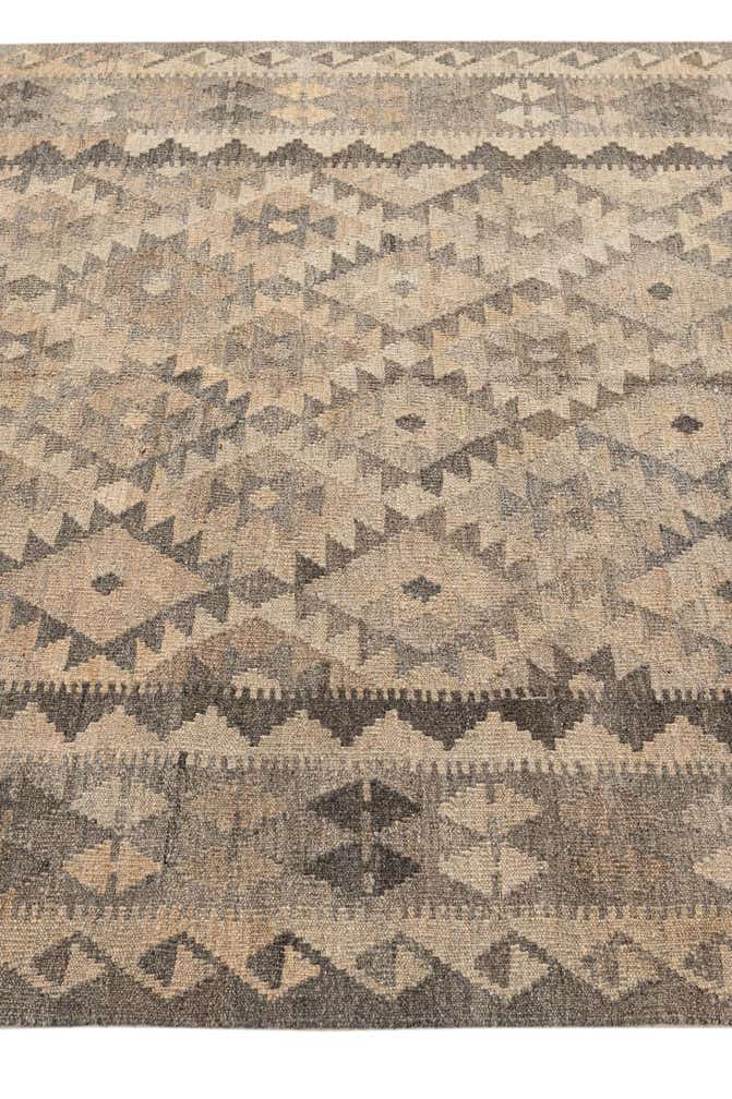 5' x 6' 7 Hand Woven Kilim Maymana Wool Rug