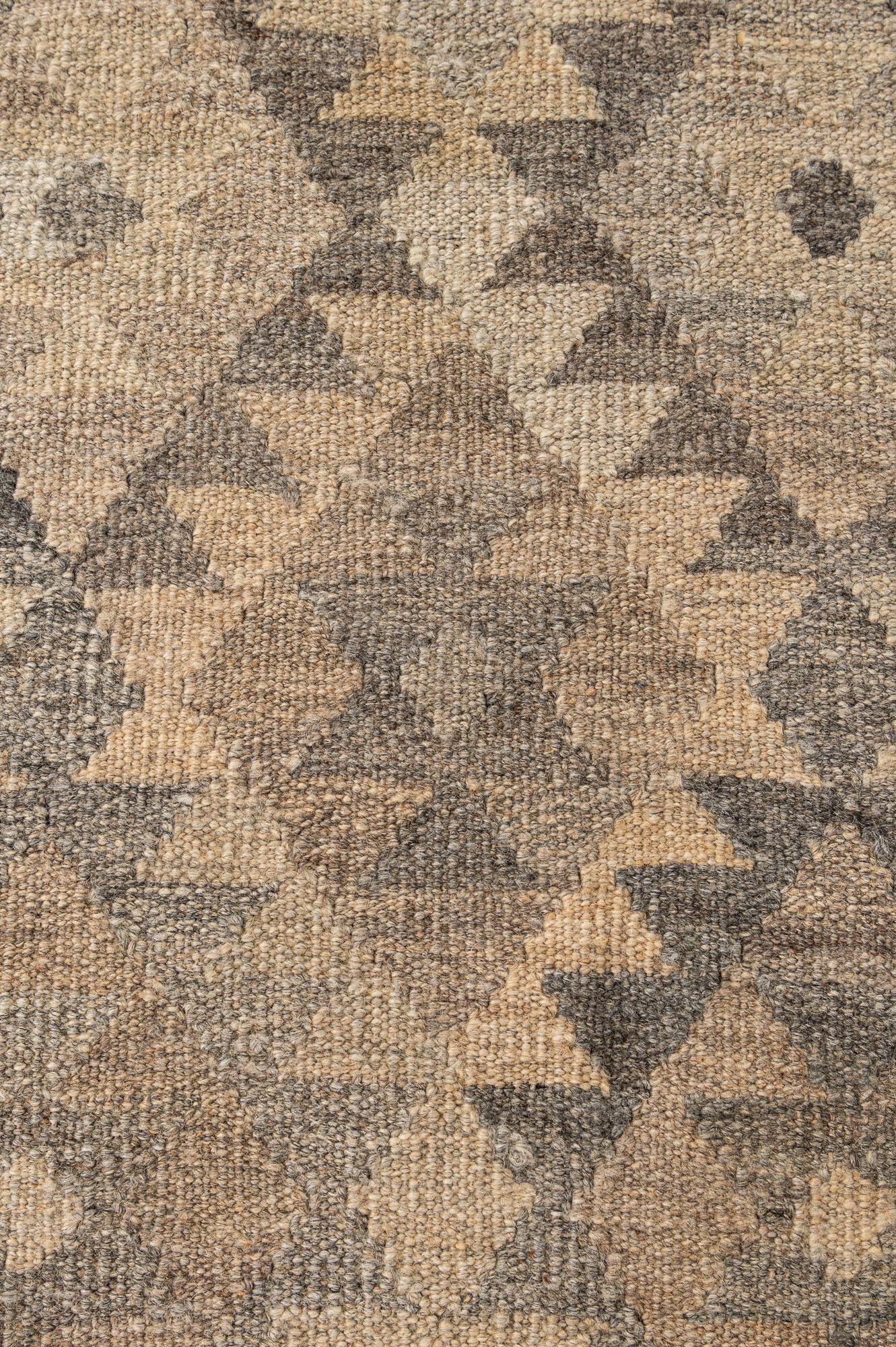 5' x 6' 7 Hand Woven Kilim Maymana Wool Rug