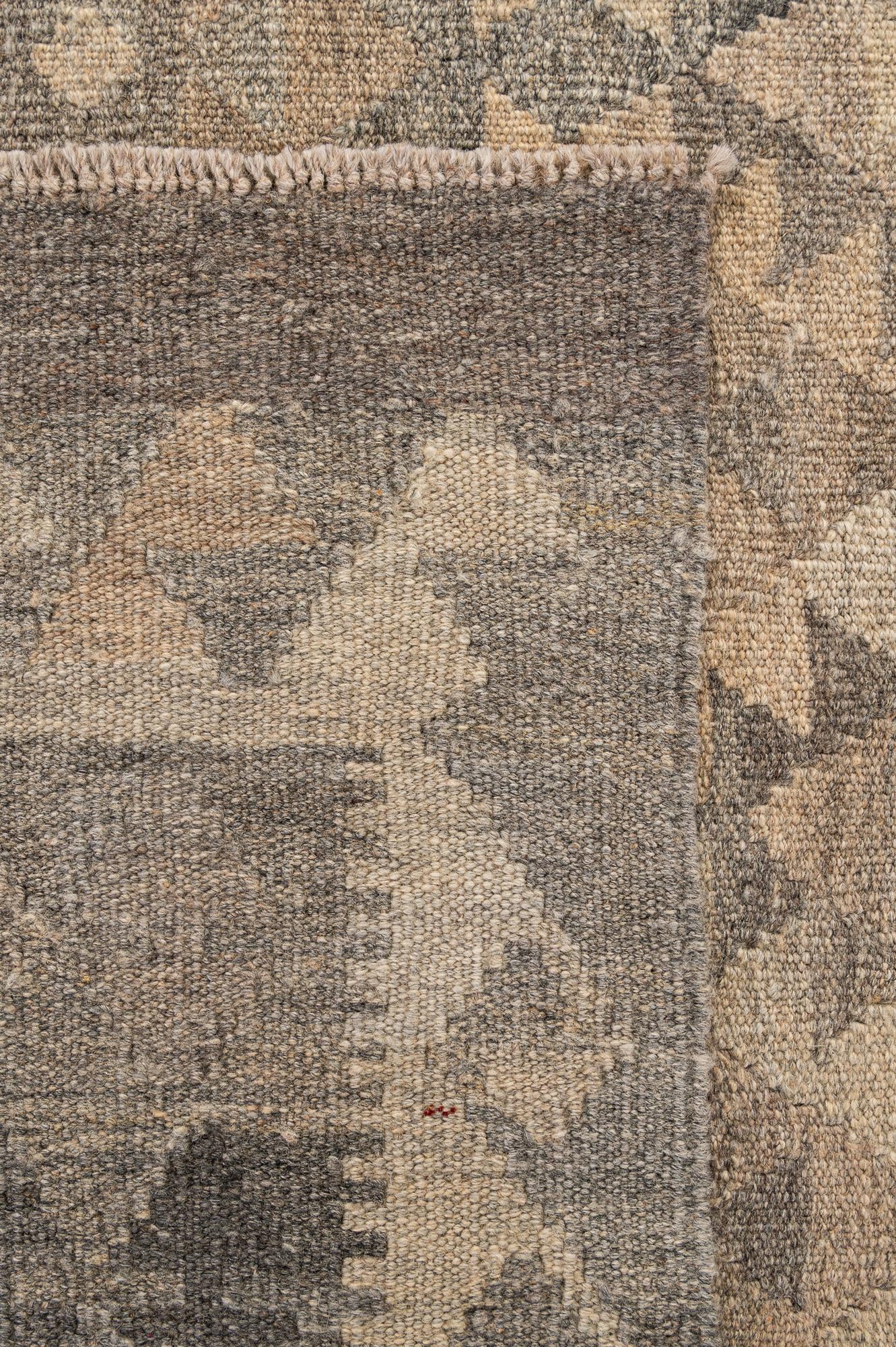 5' x 6' 7 Hand Woven Kilim Maymana Wool Rug