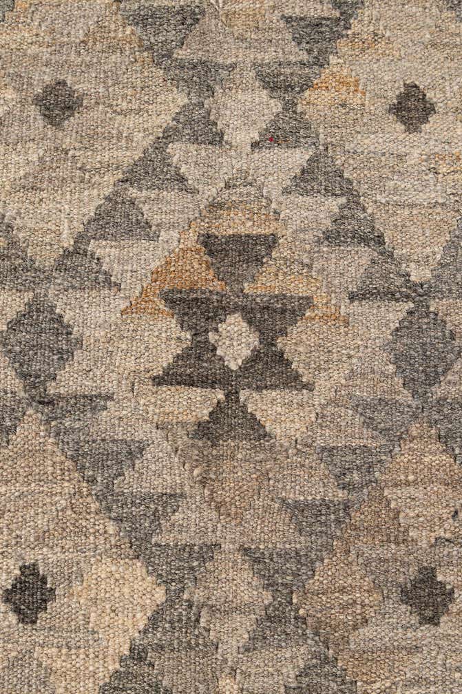 5' x 6' 8 Hand Woven Kilim Maymana Wool Rug