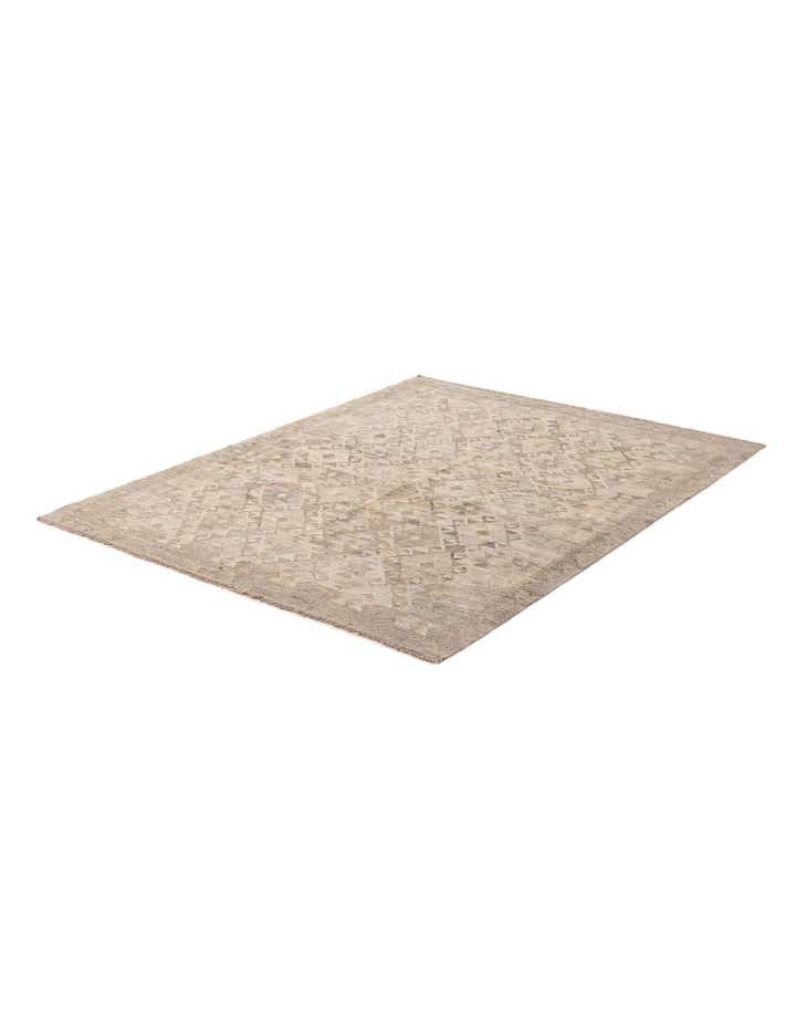 5' x 6' 8 Hand Woven Kilim Maymana Wool Rug