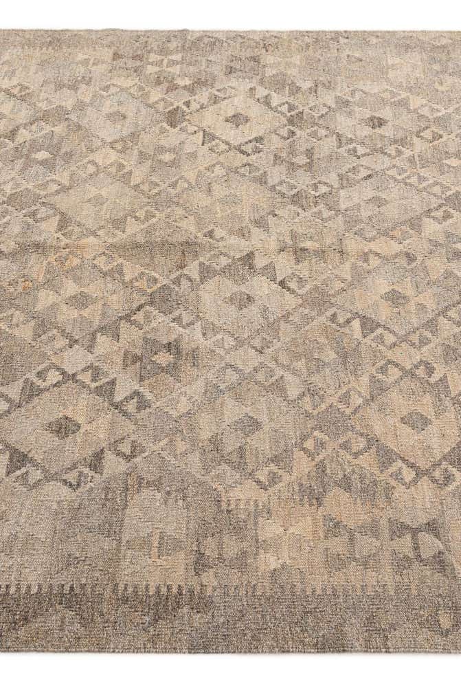 5' x 6' 8 Hand Woven Kilim Maymana Wool Rug