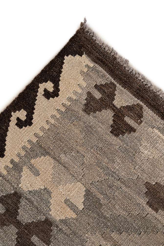 4' 11 x 6' 5 Hand Woven Kilim Maymana Wool Rug