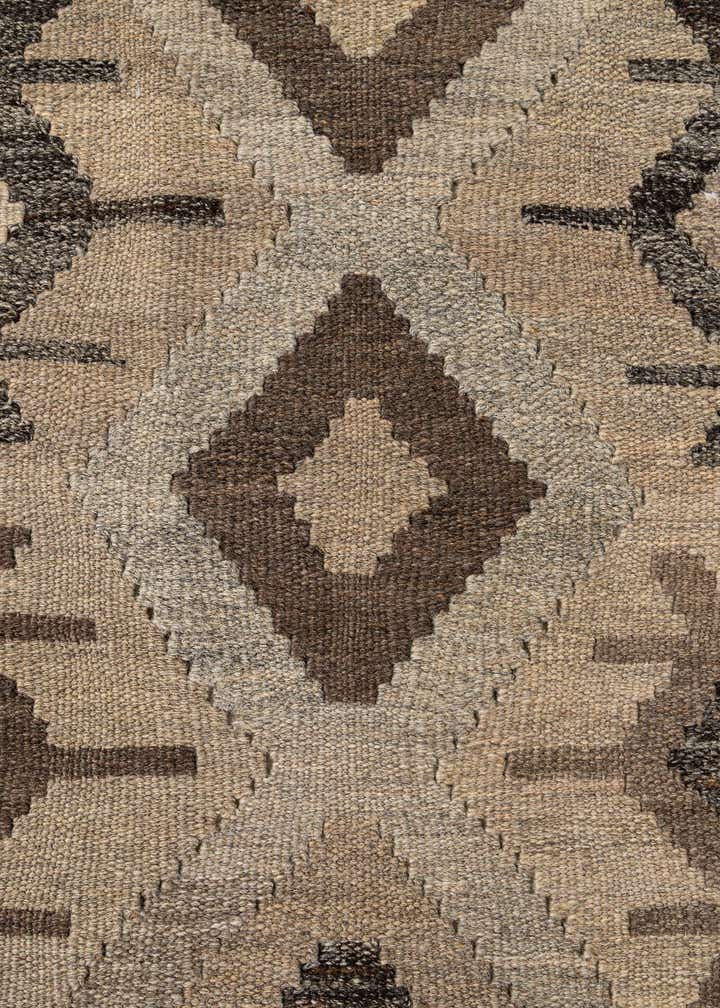 5' x 6' 6 Hand Woven Kilim Maymana Wool Rug