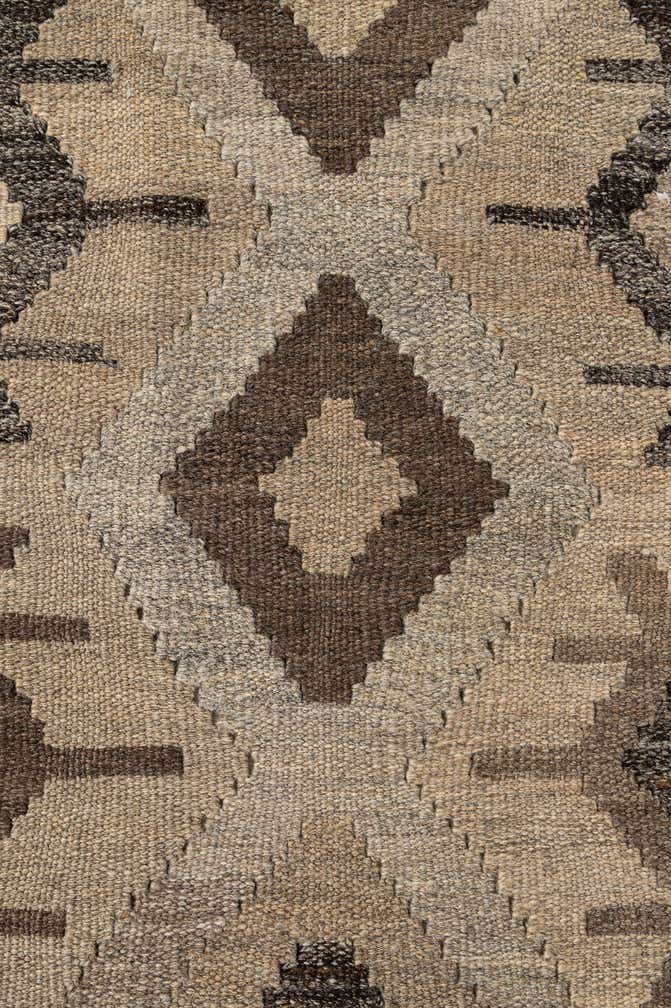 5' x 6' 6 Hand Woven Kilim Maymana Wool Rug