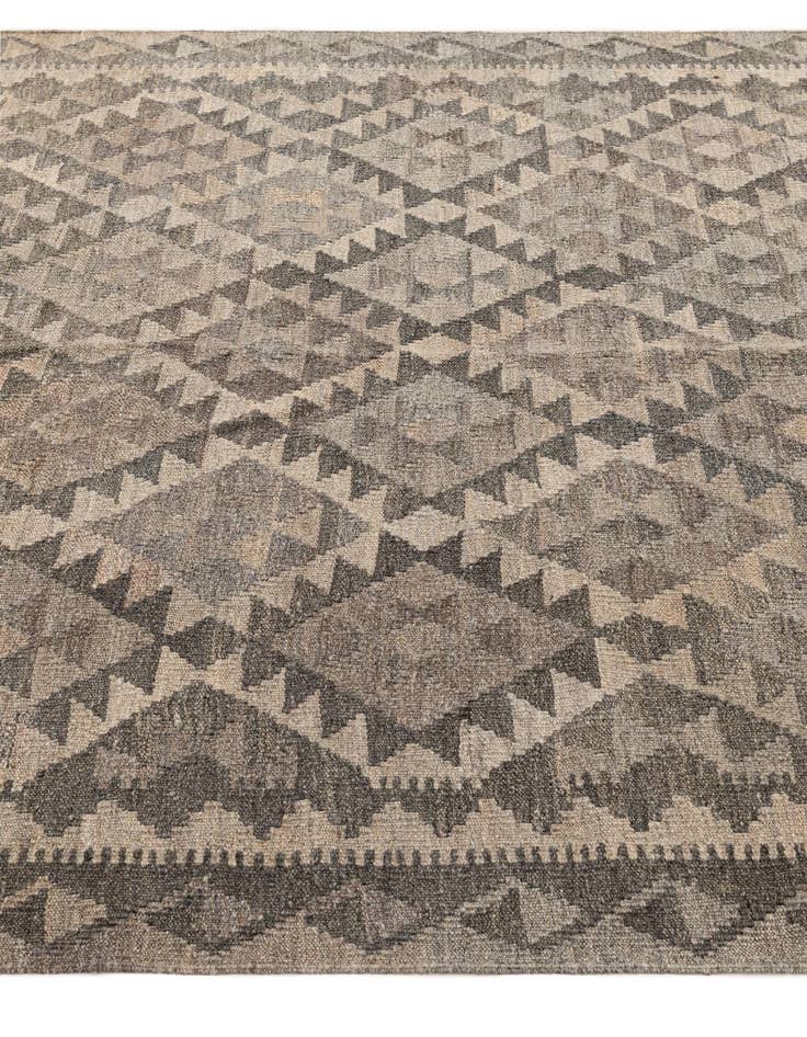 Detail image of 5' 1 x 6' 6  Hand Woven Kilim Maymana Wool Rug