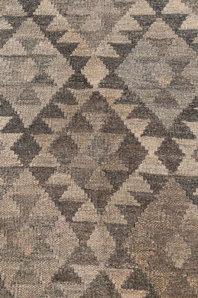 5' 1 x 6' 6 Hand Woven Kilim Maymana Wool Rug