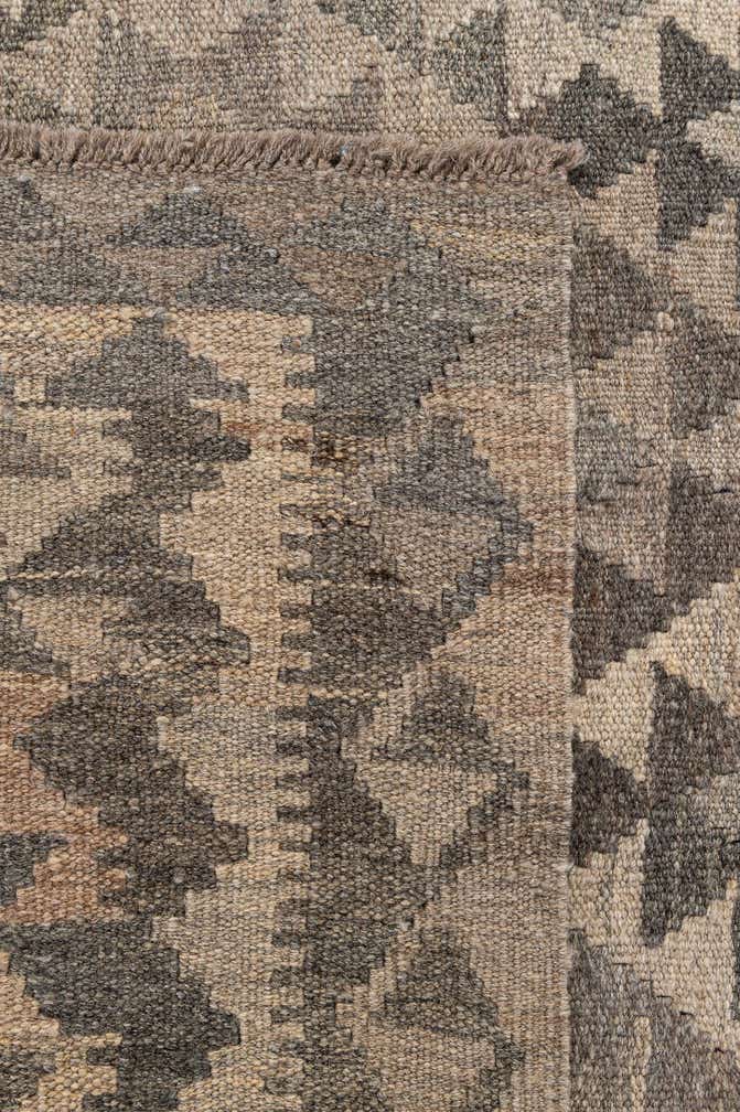 5' 1 x 6' 6 Hand Woven Kilim Maymana Wool Rug