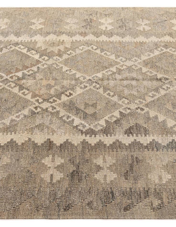 Detail image of 5' x 6' 8 Hand Woven Kilim Maymana Wool Rug