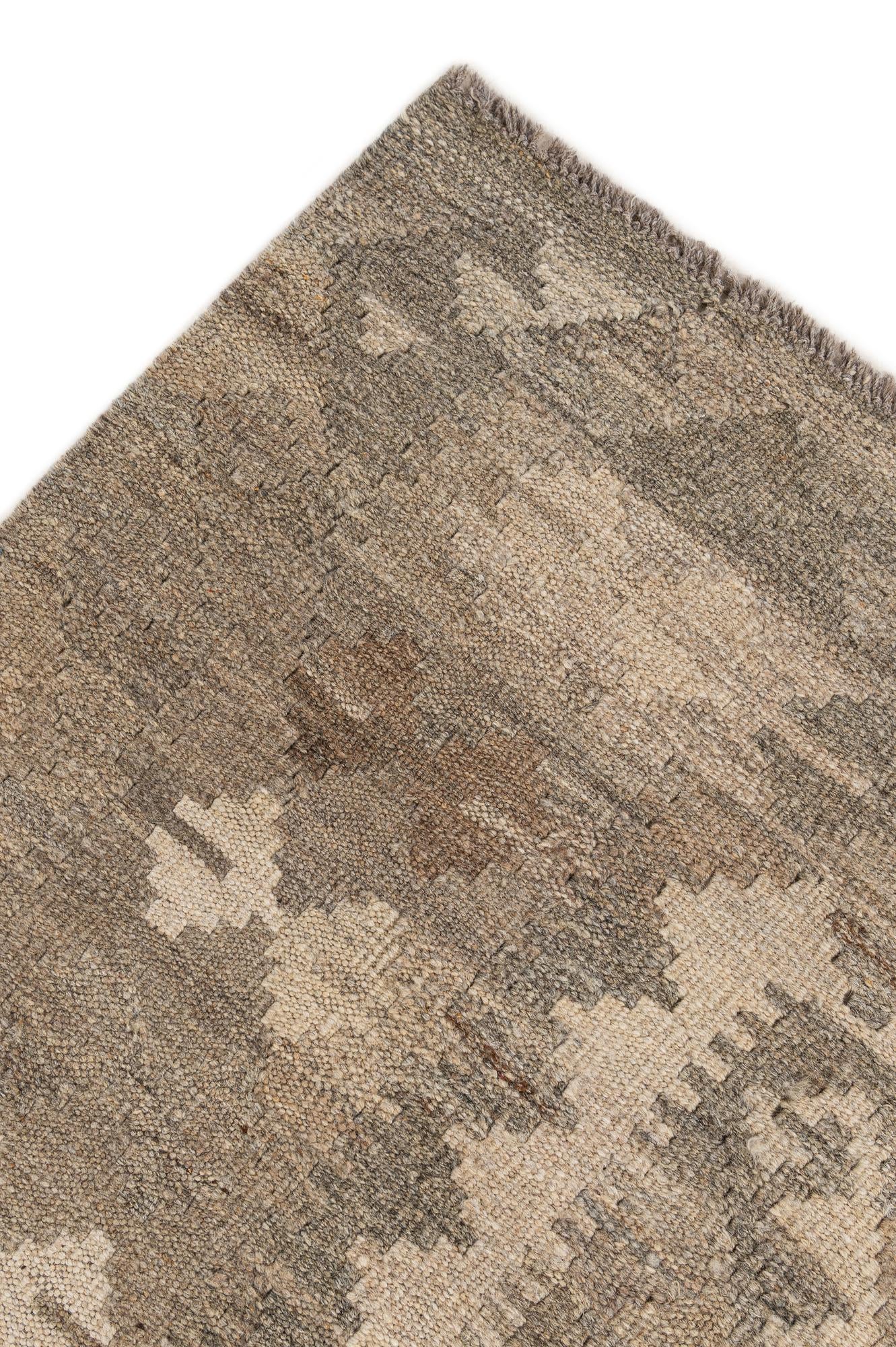 5' x 6' 8 Hand Woven Kilim Maymana Wool Rug
