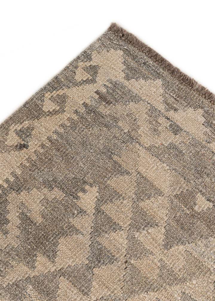 5' 2 x 6' 9 Hand Woven Kilim Maymana Wool Rug