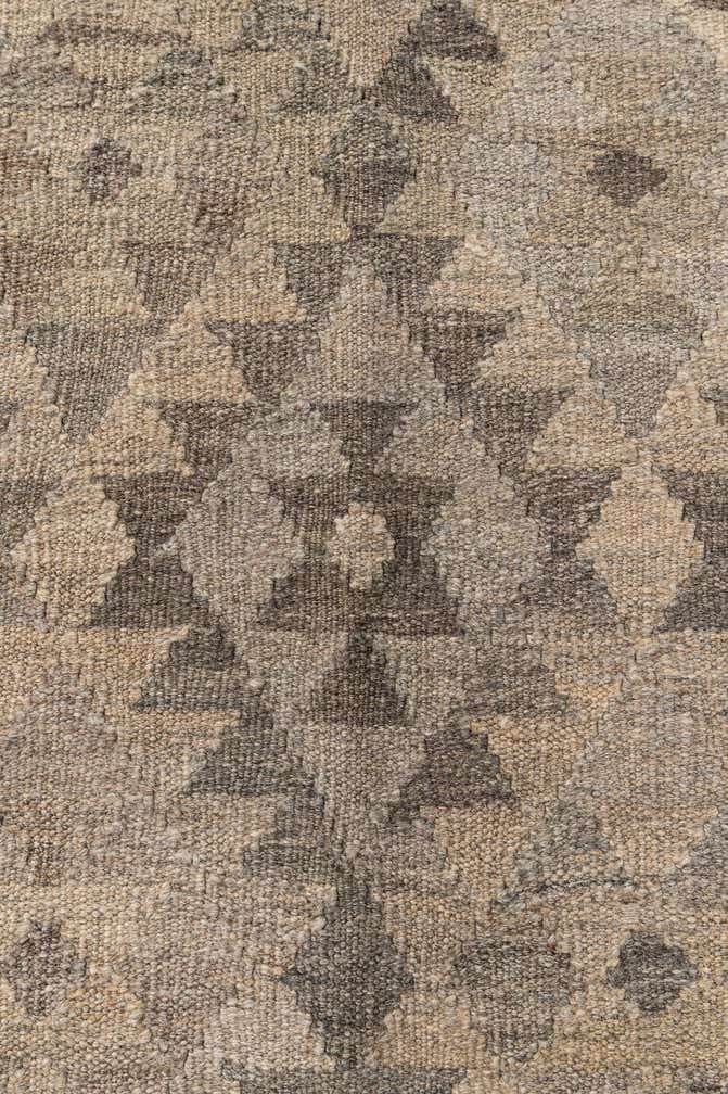 4' 11 x 6' 6 Hand Woven Kilim Maymana Wool Rug
