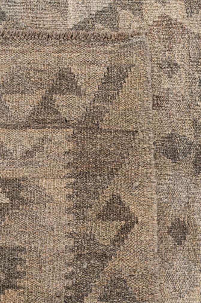 4' 11 x 6' 6 Hand Woven Kilim Maymana Wool Rug