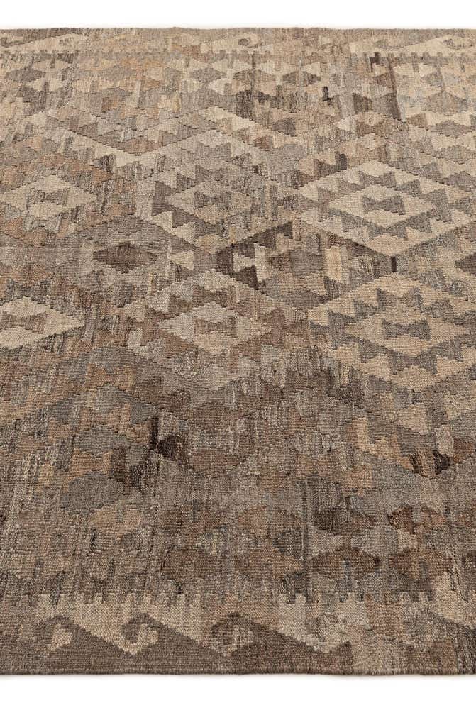 5' x 6' 7 Hand Woven Kilim Maymana Wool Rug