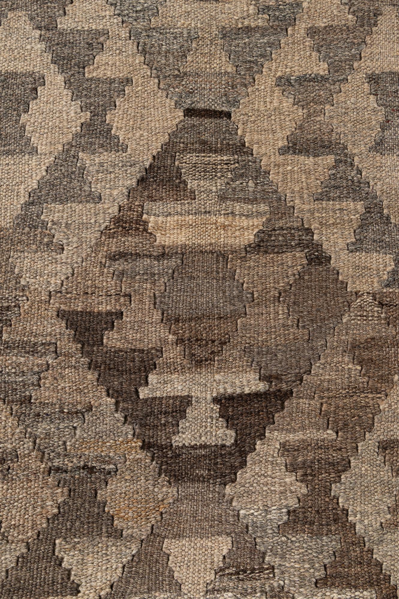 5' x 6' 7 Hand Woven Kilim Maymana Wool Rug