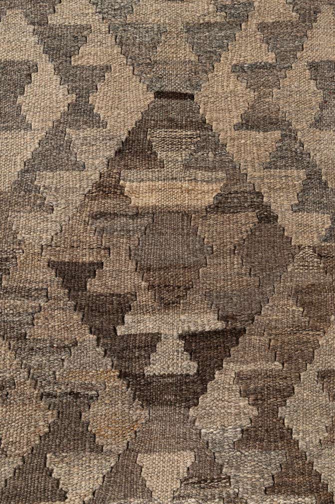 5' x 6' 7 Hand Woven Kilim Maymana Wool Rug