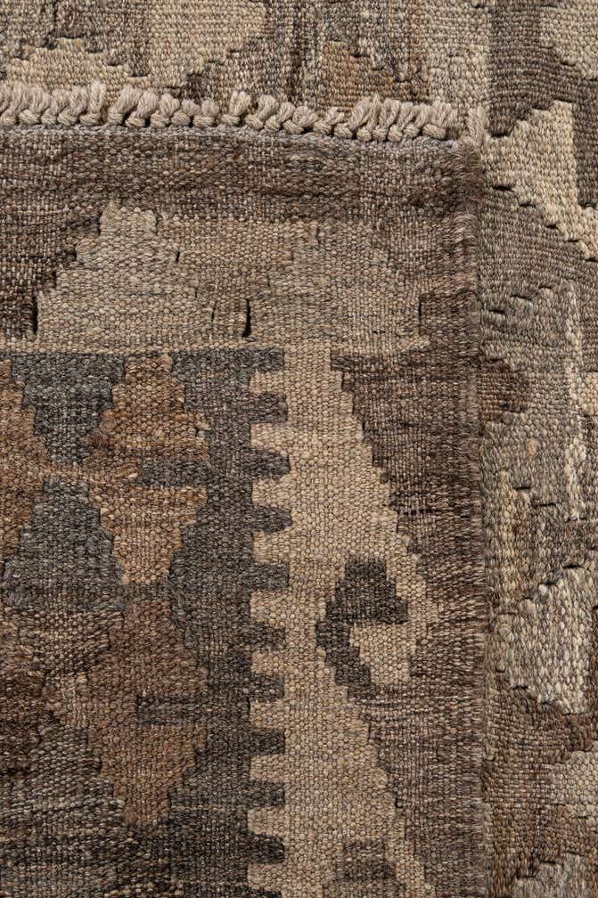 5' x 6' 7 Hand Woven Kilim Maymana Wool Rug