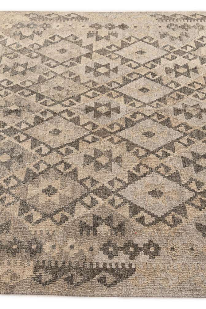 5' x 6' 8 Hand Woven Kilim Maymana Wool Rug