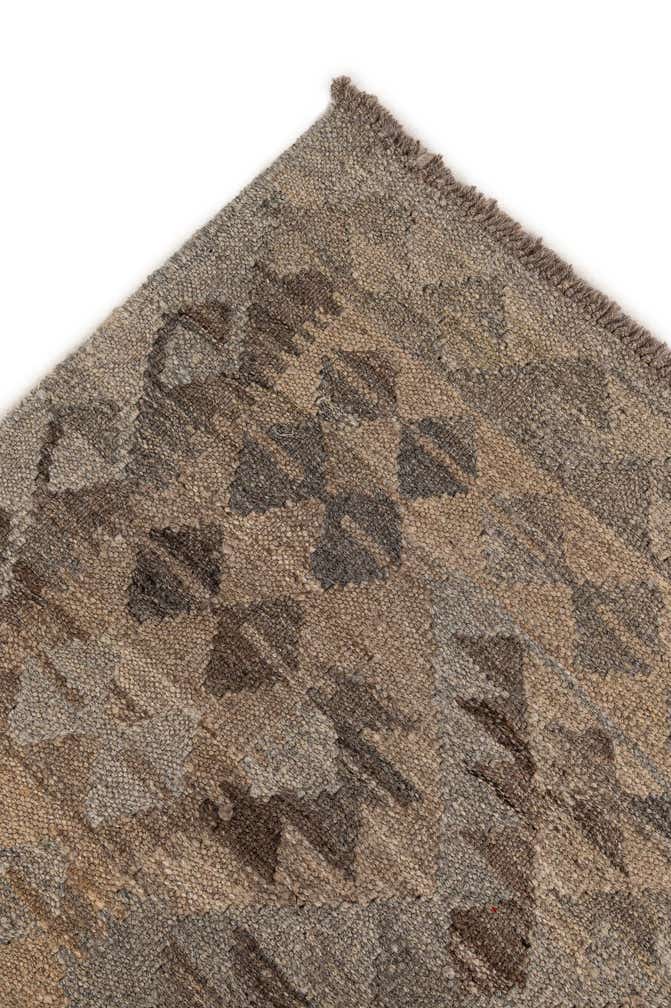 5' 1 x 6' 6 Hand Woven Kilim Maymana Wool Rug