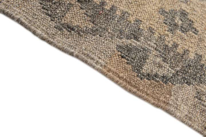 4' 11 x 6' 10 Hand Woven Kilim Maymana Wool Rug